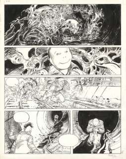 François Boucq (Né En... | Face de lune - La cathédrale invisible Encre de Chine... | Tessier Sarrou