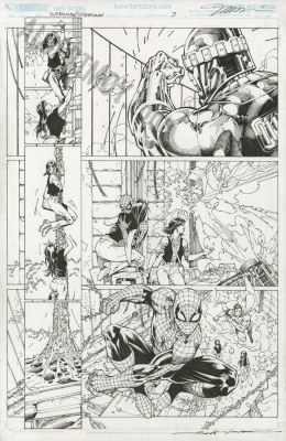 Jim Lee, Scott Williams | Superman Spider-Man Page 3 | Albert Moy