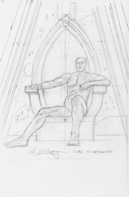Greg Hildebrandt | Black Bolt Pencil Art Commission - Signed | Anthony’s Comic Book Art