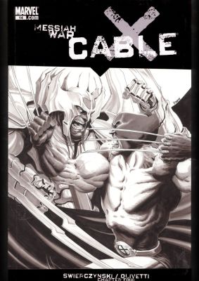 Kaare Andrews | Andrews, Kaare - Cable #14 Cover Tonal Painting - Wolverine Vs Stryfe - "Messiah War" | Cool Lines Art