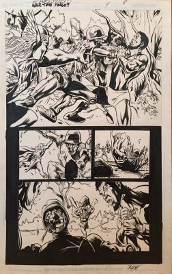 The War That Time Forgot #4, pg. 8 Al Barrionuevo & Jimmy Palmiotti – Original Art | PaperFilms
