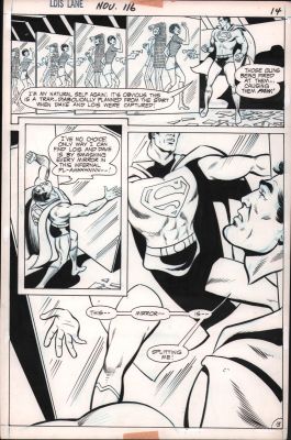 Vince Colletta, Werner Roth | Superman’s Girlfriend Lois Lane #116 P.13 - Superman Split in Mirror - 1971 | Anthony’s Comic Book Art