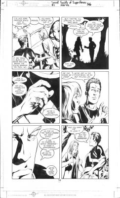 JLA: Secret Society of Super-Heroes #1, pg. 36 Mike McKone & Jimmy Palmiotti – Original Art | PaperFilms