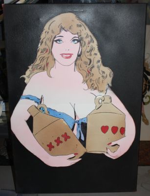 Frank Thorne | Moonshine McJugs Large Painting on Canvas - Signed on Back | Anthony’s Comic Book Art