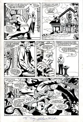 Bob Wiacek, Steve Rude | Spider-Man: Lifeline #1 P 19 (Great Page with Spider-Man & Arthur Stacy Throughout!) 2000 | Romitaman