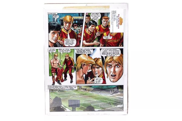 Lot 253 - Original artwork strip for Roy Of The Rovers | misc / divers