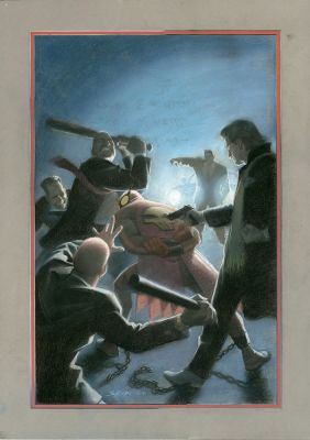 Steve Rude | Moth #3 Pastel Cover Matted | Steve Rude