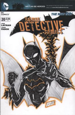 Travis Mercer | Detective Comics #20 Oa Sketch Cover - Cassandra Cain - Signed | Anthony’s Comic Book Art