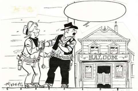 Tibet | Chick Bill, dessin original Ã  l’encre de chine.… | Septimus