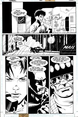 Barry Kitson, James Pascoe | Azrael #10 P 8 (Batman & the Bat-Mobile, Lady Shiva, Vic Sage!) 1995 | Romitaman