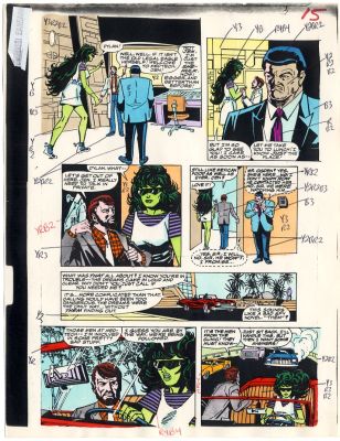 Bob Sharen Don Perlin | Marvel Fanfare She-Hulk Color Guide Issue 48 Page 15 | Catskill Comics