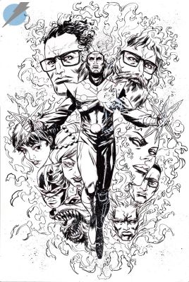 Sanford Greene | The Fury of Firestorm Issue 2 Page Cover | Felix Comic Art