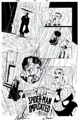 Humberto Ramos , Wayne Faucher | Peter Parker: Spider-Man #45 P 12 (A Death in the Family Part Two, Spidey & Jjj Throughout!) | Romitaman