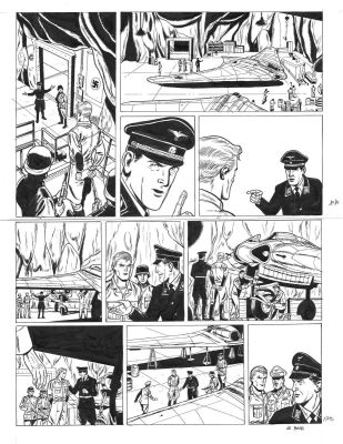 Le Bras Andrã© | Planche originale 17 BUCK DANNY (classic) tome 8 - Le repaire de l’aigle - | Galerie Napoléon
