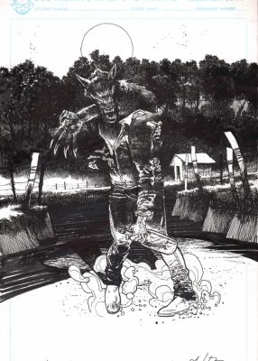 Andrei Bressan – Birthright werewolf splash – Skybound – Joshua Williamson | Berserker Art