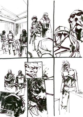 Ashley Wood | Panel Page Metal Gear Solid Original Art | Scott Eder