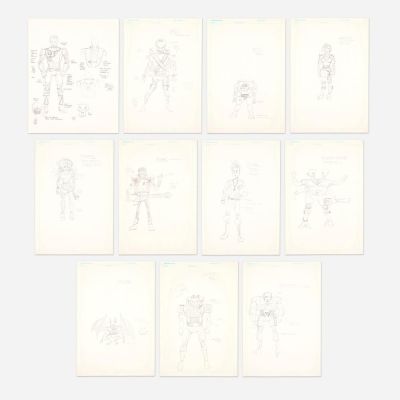 Lot 361 - Joe Orlando, Group of 11 Character Designs Original Art | Landry Pop Auctions