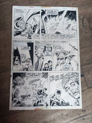 Daredevil Original Comic Book Art Bobby Brown 1975 #123 Page 15 | eBay Europe