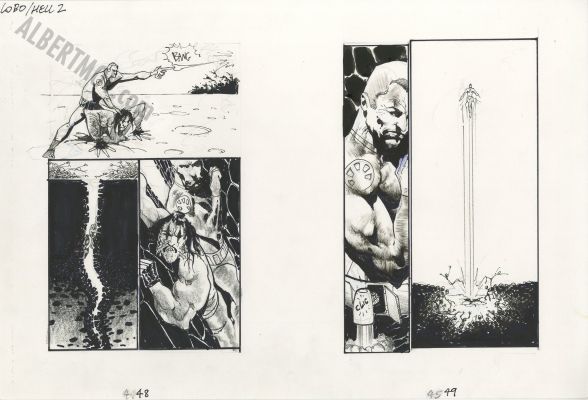 Sam Kieth | Lobo: Highway To Hell Issue 2 Page 48 And 49 | Albert Moy