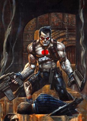 Simon Bisley – Bloodshot 2 cover – 23×16 inches – Valiant | Berserker Art