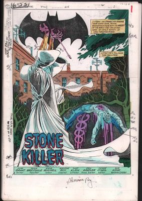 Adrienne Roy | Detective Comics #616 ’Stone Killer’ Full 22 Page Story Color Guides - Breyfogle Art - Signed - 1990 | Anthony’s Comic Book Art