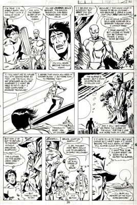 Sal Buscema | Incredible Hulk #250 P 26 (Silver Surfer Cures Bruce Banner of the Hulk!) 1980 | Romitaman