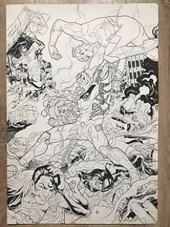 Jack Jadson - dessin original encre de chine - Justice League of America 