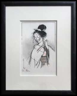 Michetz, Marc - Dessin original - La geisha au tantÅ | Catawiki