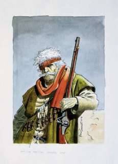 DERMAUT. François. Affiche Mamers. Gouache couleurs sur papier pour l‘affiche