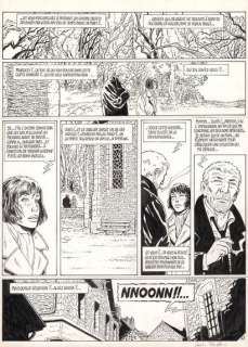 Lucien ROLLIN (né en... - Lot 605 - * Ombres Encre de Chine pour la planche 18. Signé en...