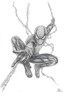 Spiderman - Original Drawing - Mike Ratera - 42x30 cm 