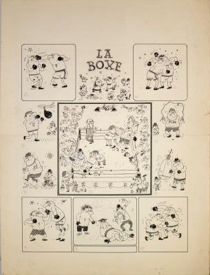 detto Oski Oscar Conti (1914 - 1979) - La Boxe. | Capitolium Art