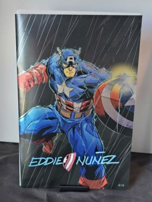 Captain America Foil Sketch Book Signed By Eddie Nunez 3/10 | eBay US (Buy It Now)