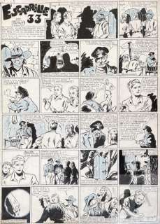 Rodaly/Escadrille 33. Planche originale composée de 22… | Dagoty