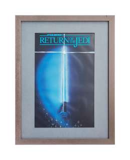 Star Wars: Return of the Jedi | Framed "Lightsaber with Hands" Poster Mock-Up Original Artwork | Julien’s