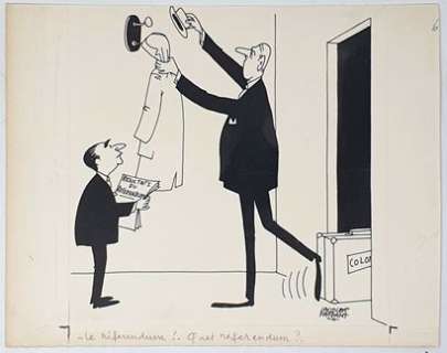 Faizant Jacques... | FAIZANT Jacques (1918-2006) Le Référendum ? Quel Référendum... | Art Richelieu