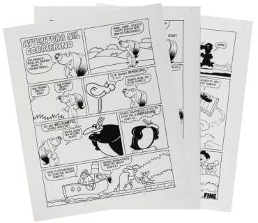 ADRIANO CARNEVALI, I RONFI - AVVENTURA NEL CORRIERINO - COMPLETE STORY IN 3 PAGES | Art-Rite