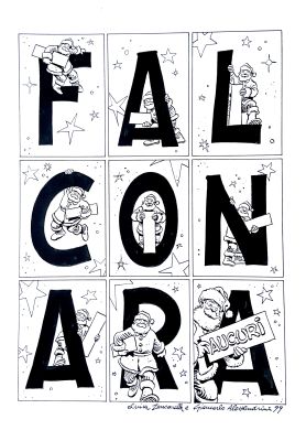 Gaincarlo Alessandrini | Original page cm. 33x48. Ink. Signed. Mint. Code 2018. | Segni e Disegni