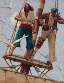 MEAD SCHAEFFER. (MOBY DICK / MELVILLE / AMERICAN ART) "He raised a gull-like cry in the air. ’There she blows - there she blows! A hu | Swann Galleries