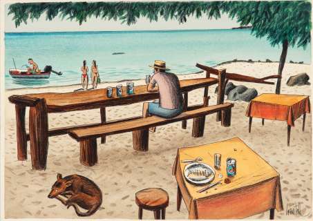 Loustal Jacques - "Polinesia", 2013 | Urania Casa d’Aste