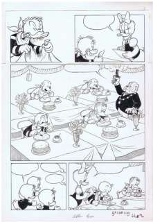 Donald Duck - Endre LukÃ¡cs - Originele pagina H70dd19a - Donald Duck nr. 42 - (p.3) Het eetgeluk van Donald - (1971) | Catawiki