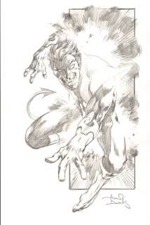 X-Men Nightcrawler - Original Artwork by Alan Davis - Dimensions A3 (28cm x 43cm) | Catawiki
