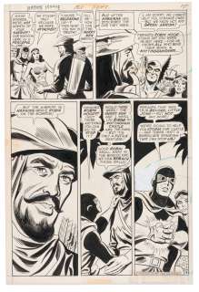 "JUSTICE LEAGUE OF AMERICA" #101 DICK DILLIN COMIC BOOK PAGE ORIGINAL ART. | Hake’s