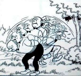 Suske en Wiske - Originele halve pagina (stroken 161 t/m 162) - Verraad op de Veluwe - Page volante - (2004) | Catawiki