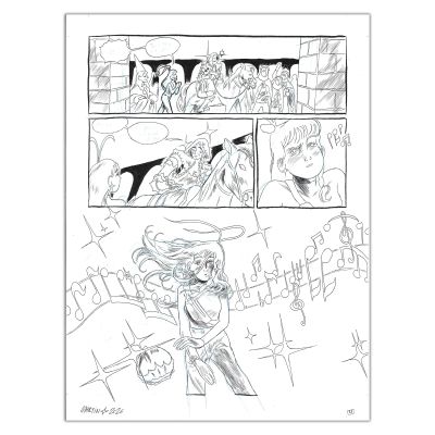 Martin Robic | Une Fête Sans Fin - Page originale 30 + storyboard | Achetez de l’Art