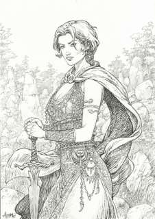 Aouamri. Illustration originale Saga Valta | BDEnchères