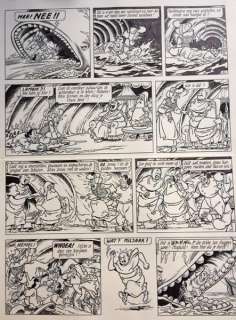 Suske en Wiske - Originele pagina (p.39) De gulden harpoen  (1992) | Catawiki