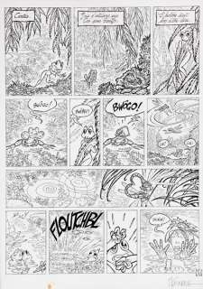 Maïorana | Garulfo, planche n°31 Ã  l’encre de Chine de l’é… | Banque Dessinée