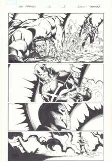 Mark Bagley , Andy Lanning | Fear Itself the Fearless #12 P.3 Ft. Hulk And Crossbones | ComicArtFans Classifieds