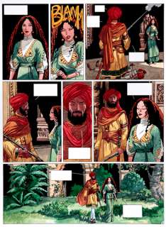 Mirallès | Djinn, planche n°16 Ã  l’encre de Chine et Ã  la … | Banque Dessinée